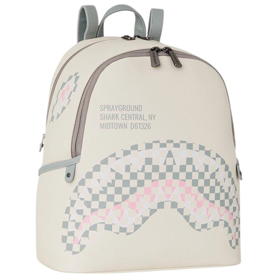 Sprayground Τσάντα πλάτης Cream Check Shark Central Savage Backpack